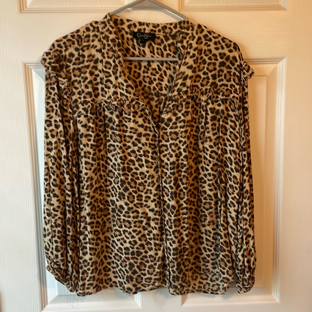Jessica Simpson Animal Print Blouse